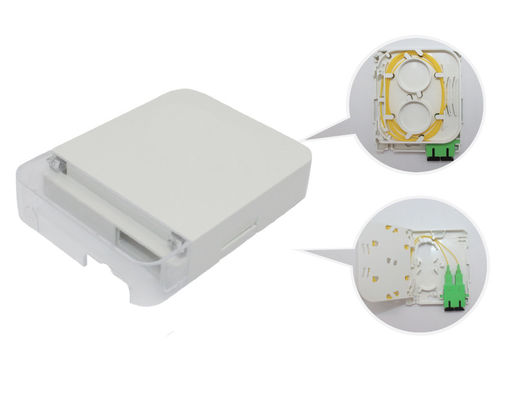 شراء لوحة توصيل ألياف بصرية SC مزدوجة المنافذ قابلة للتركيب على الحائط صندوق طرفي للألياف البصرية لإدارة الكابلات online manufacture