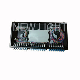 شراء رف مثبت على 48 منفذًا LC Fiber Patch Panel 1U 48 Fiber OM3 / OM4 Multimode online manufacture