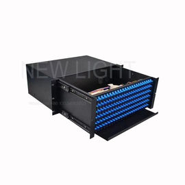 شراء اندلاع الصناعية لوحة الألياف البصرية التصحيح 3U 144 الألياف 9/125 وضع واحد online manufacture