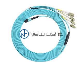 شراء 8F MPO إلى LC MM 50/125um PVC 3.0mm MPO MTP Cable online manufacture
