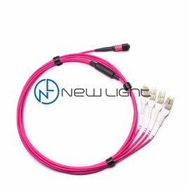 شراء OM4 100G Transmission 12 Strand MTP Patch Cable online manufacture
