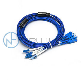 شراء 4 ألياف LC SC 2.0 فرع 0.5 متر كابل الألياف البصرية التصحيح online manufacture