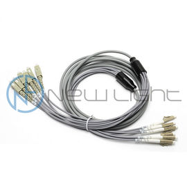 شراء رمادي LSZH خارج سترة المتعدد 6C LC الحبل الألياف البصرية التصحيح online manufacture