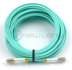 شراء OM4 100G البيانات المتعدد LC 50 متر الألياف البصرية التصحيح الحبل online manufacture
