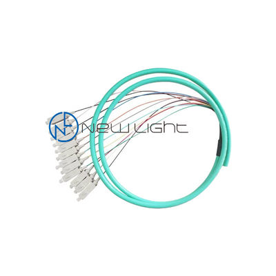 شراء 12core Multimode Fiber Optic Pigtail مع قطر 0.9mm لنقل البيانات عالية السرعة online manufacture