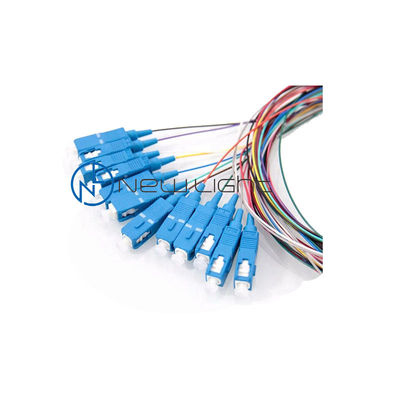 شراء LSZH 12 لون 1M الألياف البصرية ضفيرة SC / E2000 / FC / ST ذيل الألياف البصرية online manufacture