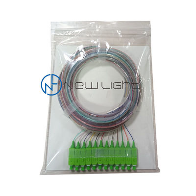 شراء SC APC Connector Fiber Optic Pigtail مع طول موجة 1310nm وخسارة إدراج منخفضة لشبكات FTTH online manufacture