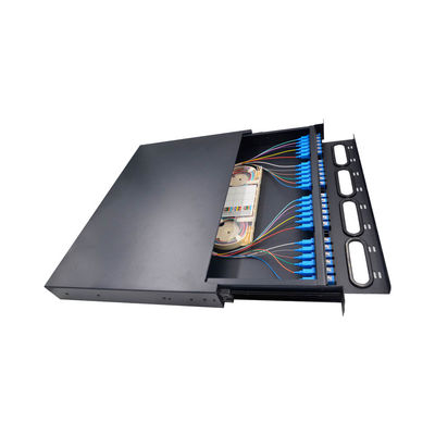 شراء 12F MTP MPO إلى 6 LC وحدة كاسيت أحادية الوضع مزدوجة من سبائك الألومنيوم online manufacture