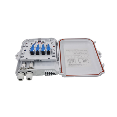 شراء ABS 8 Core Cassette PLC Splitter Network Termination Box القابل للتركيب على الحائط online manufacture
