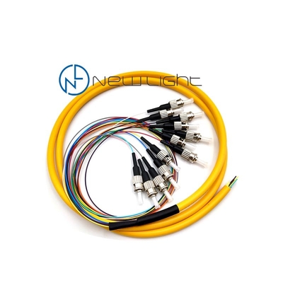 شراء كابل الألياف البصرية أحادي الوضع 1 م LSZH 0.9 مم FC UPC / APC 12 ستراند online manufacture