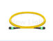 MPO-MPO أنثى MPO MTP cable SM 12 core patch cord yellow cable 10M
