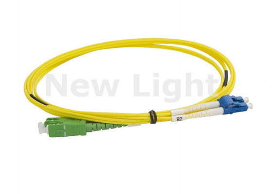 الوضع الواحد LC-SC كابل التصحيح بالألياف البصرية APC البولندية 2.0mm قطر شبكة عالية الأداء