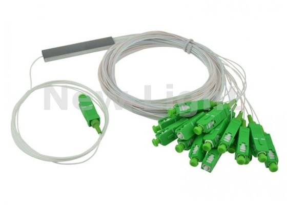 0.9mm قطر 1x16 SC APC PLC Fiber Optic Splitter لشبكات FTTH و PON
