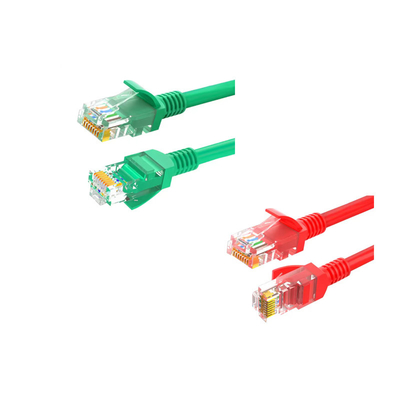 سلاسل التصحيح السريعة إثنتر UL معتمدة Cat6a النحاس العاري 24AWG*2*4P 7/0.20mm 100% اختبار