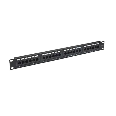لوحة التصحيحات RJ45 Ethernet المزودة بالمعدن Cat5e/Cat6/Cat6a/Cat7 متوافقة مع RoHS/UL/CE معتمدة