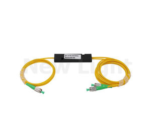 2M FC / APC mini وضع واحد الألياف البصرية الفاصل WDM 0.9 / 2.0 / 3.0 مم