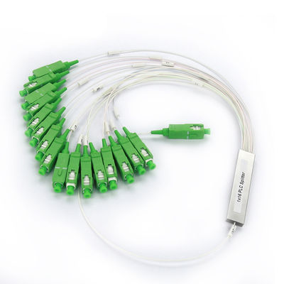 SC APC 1x16 PLC Single Mode Fiber Optic Splitter لتطبيقات FTTH على الإنترنت
