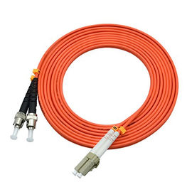 850 سلك تصحيح طول الألياف البصرية بطول 3 أمتار LC إلى ST Duplex 50 / 125um OM2