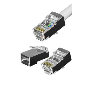 CAT7 600MHz رابط RJ45 مع اتصالات مطلية بالذهب وخيارات الخصم الكلي