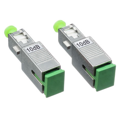 3dB SC/APC Fiber Optic Attenuator مع النطاق العريض منخفض التموج لتطبيقات الوضع الواحد