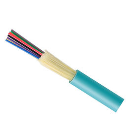 الألياف البصرية 12 الأساسية متعددة الوضع الألياف البصرية FTTH أكوا OM3 كابل التوزيع في الأماكن المغلقة