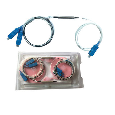 منخفض فقدان الإدخال FWDM الألياف البصرية WDM مع نطاق أطوال موجية واسع وعزل قناة عالي