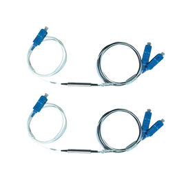 1.2 متر G657A2 أنبوب الصلب 0.9mm / ABS الألياف البصرية تصفية FWDM 1 × 2 SC موصل UPC