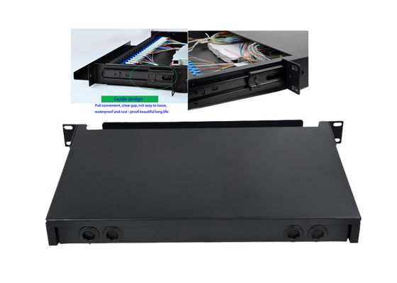 12 24 48 96 منفذ منزلق من نوع درج إطار توزيع الألياف الضوئية متعدد الأوضاع ولوحة التوصيل