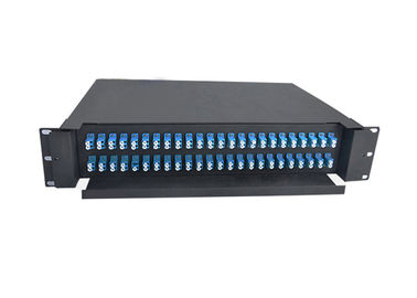 لوحة التصحيح الألياف البصرية 1u 12core SC / FC / ST / LC الربط مربع توزيع الألياف البصرية
