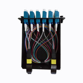 MPO-12 إلى 6x LC Duplex ، النوع A ، 12 ليفًا OS2 أحادي الوضع FHD MPO كاسيت