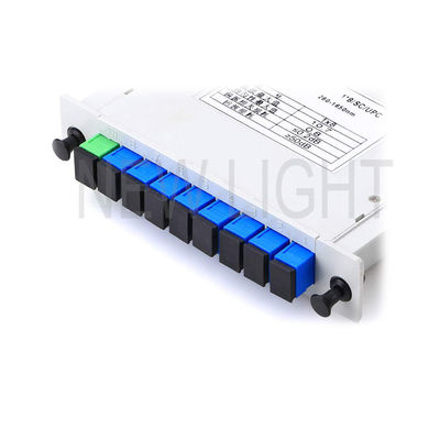 أنبوب الفولاذ المقاوم للصدأ من الألياف العارية 250μm 1x2 PLC Splitter لتوزيع إشارات الألياف الضوئية
