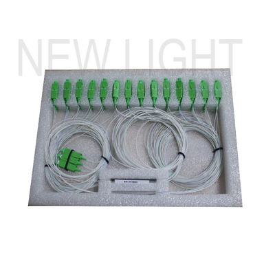 مقسم PLC 1x32 مع موصل SC APC وفقدان إدخال منخفض لشبكات الألياف الضوئية