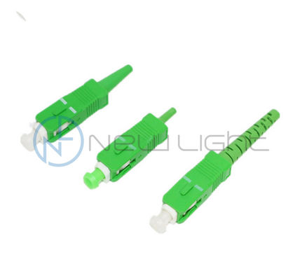 خسارة العودة العالية APC وضع واحد 0.9/2.0/3.0mm Fiber Optic SC Connector